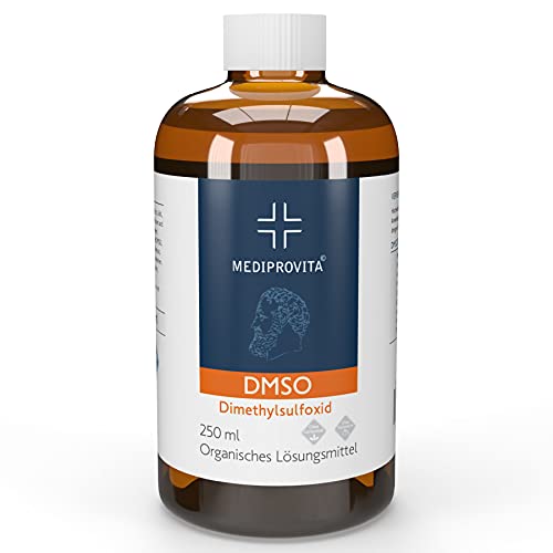 DMSO 250ml Dimethylsulfoxid 99,9% Reinheit Pharma Qualität in Braunglas medizinische Flasche Markenprodukt