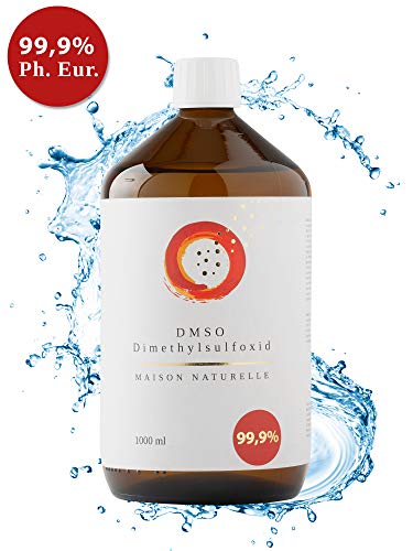 MAISON NATURELLE - DMSO 1000 ml - 99,9% Reinheit Ph. Eur. - Dimethylsulfoxid - pharmazeutische Reinheit - in Braunglasflasche