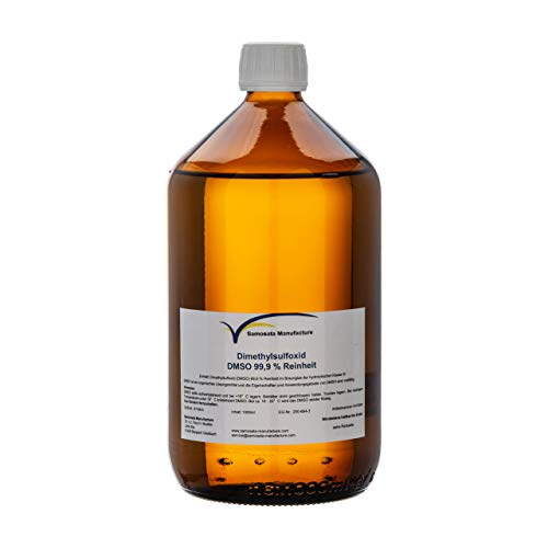 DMSO Dimethylsulfoxid 99,9% Reinheit 1000 ml in hydrolytischen Braunglas - Made in Germany